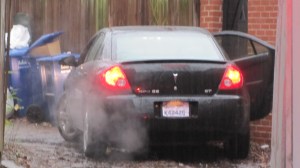 Abandoned car in SE Alley Left Running by Occupants