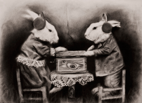 A Piece from Davis McLane Connelly's "Indviduation" series, now at The Fridge