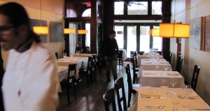 Chef Simeoni on left; Angelo Forte makes final preparations before opening