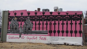 Tribute to John Phillips Sousa on the east wall of Wisdom at 1432 PA Avenue, SE