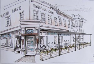 Preliminary Sketch of What Banana Cafe May Look Like in the Near Future