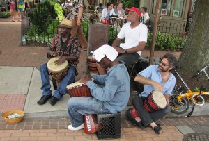 Djembe Drum Circle, Eastern Market, Saturday, June 8, 2013