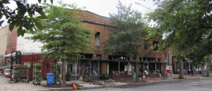 View of Fragers' from Pennsylvania Avenue at 6:40am Thursday 