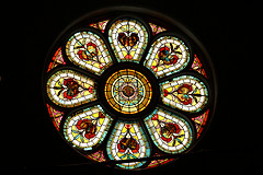 Epworth Church Rosette Stained Glass window