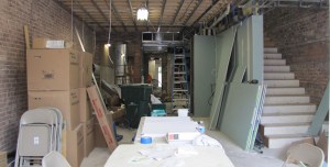 Work in progress at Rose's Luxury, the $46 per person price fixe family restaurant coming to 717 8th Street, SE