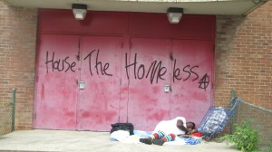 How to Deal with the Community's Homeless Who Currently Frequent the Plaza and Nearby   Spaces Protected From the Elements Constitutes One of Several Issues Facing Planners