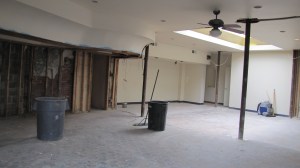 Workers Are Clearing the Space to Set Up (Paint) Shop