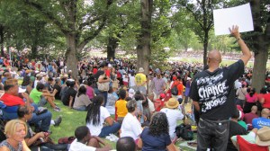 North Side of the Reflecting Pool About 1:00pm