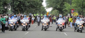 Beginning of the March from the Lincoln Memorial to the Martin Luther King Memorial
