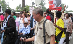 ...Lead by Rev. Joseph Lowrey (in wheelchair)  the Oldest Surviving Leader of the Non-Violent Demonstrations of the 1950s and 1960s    - Chief Organizer of the Selma to Montgomery March in 1965.