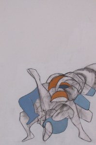 Chain Reaction. Mixed Media on Paper. 30 cm x 46 cm. $150