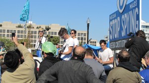 Rock group "Yacht" revs up the crowd with "Party at the NSA"