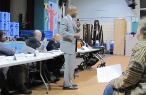 Thompson received a warm welcome from commissioners and residents at Thursday's ANC6A meeting at Maury School
