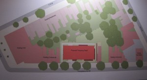 Footprint of Frager's Planned Temporary Structure on Pennsylvania Avenue, SE