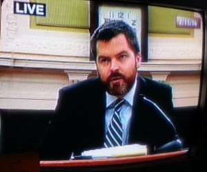 Attorney Oliver Hall Before Committee on Economic Development Yesterday