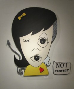 “Not Perfect” by Decoy.  Oil and acrylic on wood, 48”X54” - $850.  
