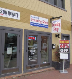 Capitol Hill Frame Shop Opened Saturday at 725 8th Street, SE