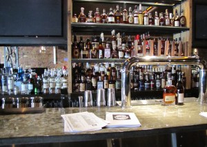 Part of Barrel's 60 Foot Polished Concrete Bar