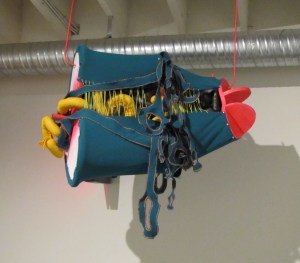 Codie (part 1) Stephanie Williams.  Wood, Fabric, Steel.  18 X 36"  $1000