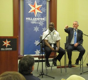 Councilmember Wells Calls on Resident at Last Night's Crime Meeing