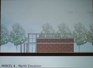 North Elevation of New Library Entrance on Metro Plaza (subject to design modifications)