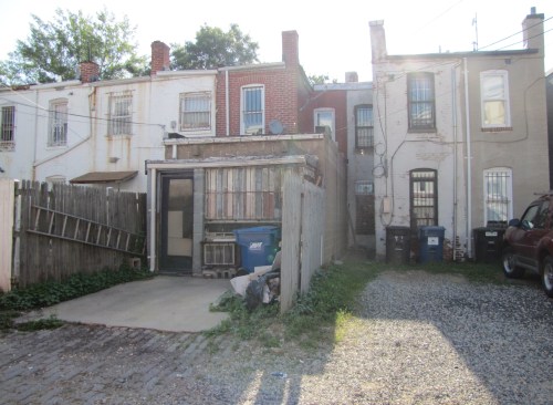 Sheehy House, Rear View, Showing Single Story Addition Slated for Demolition