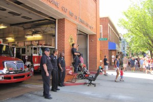 Fire Fighters of Engine Company No. 7 Celebrate Independence Day