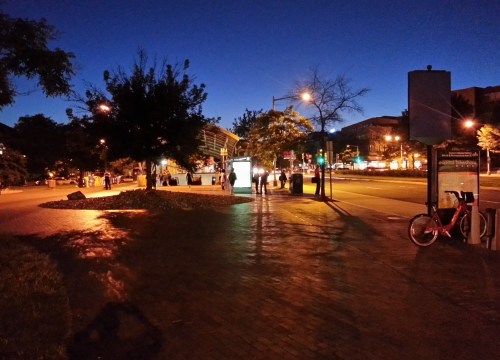 Eastern Market Metro Plaza, Wednesday, July 16, 2014, c. 9:00 pm