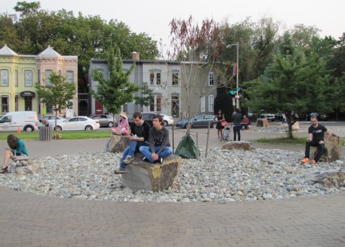 What appears to be performance art at Eastern Market Metro turns out to be totally random.  