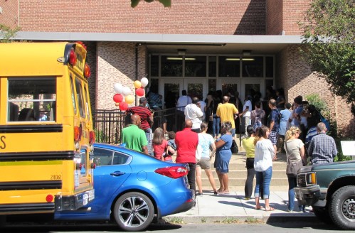 3:10pm, Watkins Elementary School, 12th Street Entrance 
