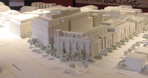 Developer's 3-D Model of the Proposed Hine Development
