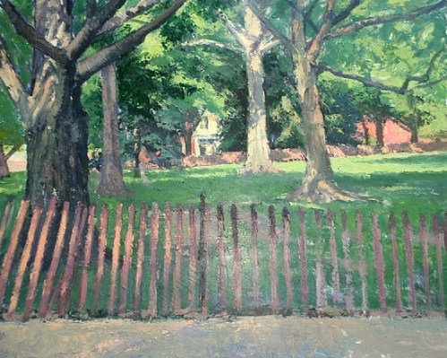 Lincoln Park.  Acrylic on Masonite.  24"X30" - $4,000