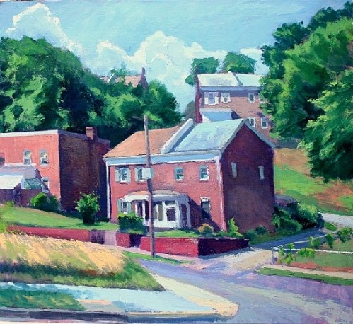 Apartment Block, Anacostia.  Arrylic on Canvas.  38"X42" - $6,000