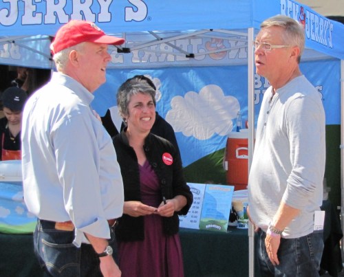 CM Wells with CM at Large Candidate Elissa Silverman and NBC4 News Reporter Tom Sherwood