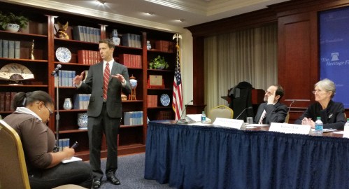 Councilmember Charles Allen at last night's ANC6C meeting