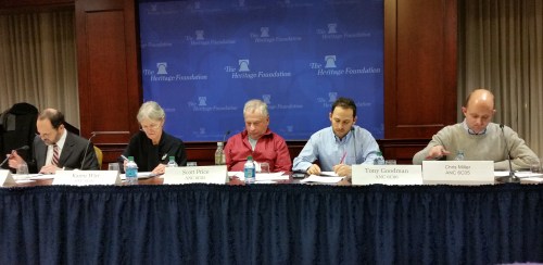 ANC6C Officers and Commissioners (L-R) Mark Eckenwiler, Chair Karen Wirt, Treasurer Scott Price, Secretary Tony Goodman, and Chris Miller.  Not pictured:  Vice Chair Danielle Schiffman