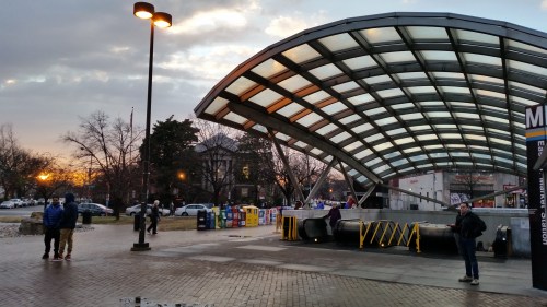 Sunset, Eastern Market Metro, January 18, 2015