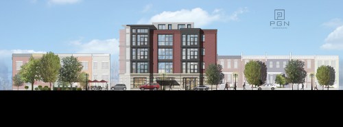 View of Condo Projett and La Lomita from Pennsylvania Avenue, SE