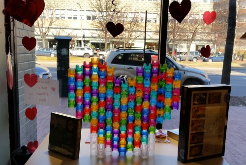 This very cool infinitely variable marble run is available in a kit by O-BA-Maze at Labyrinth, 645 Pennsylvania Avenue, SE