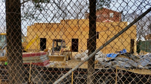 And...Progress on The Brig - a mostly open air beer garden coming to 8th and L Streets, SE, probably this summer