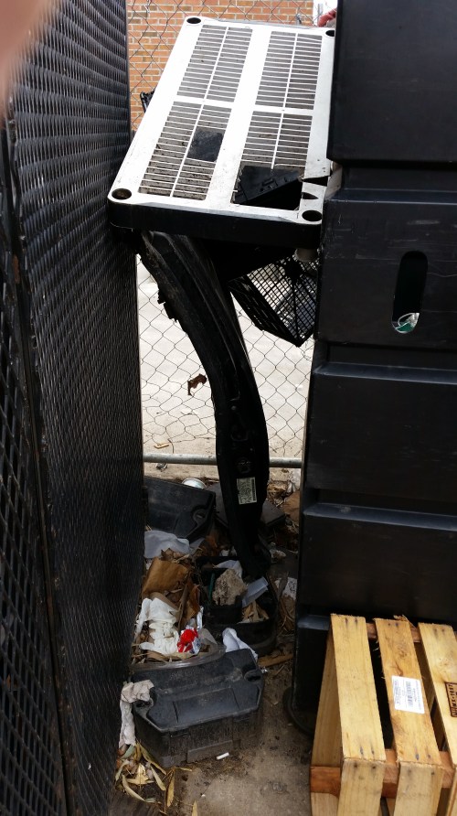 Rat Abatement Container and Food Waste In Alley Behind Smith Commons