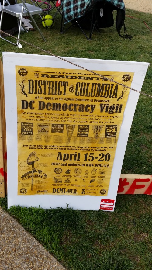The Demonstration on the National Mall on Second Street facing the West Front of the US Capitol Building, is slated to end today at 4:30pm.