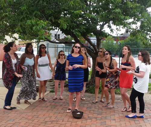 “The District,” the all-female acapella group, performed at Eastern Market on Sunday. Genres include Pop, Rock, R&B, Hip-Hop, Country and “everything in between.”  For more:  http://bit.ly/1JhyOTw