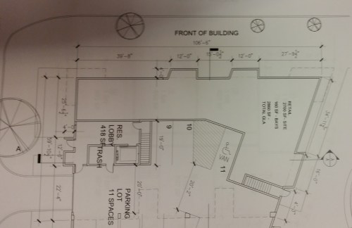 Ground floor plan will be primarily retail. Project will face 8th Street, Virginia Avenue, and L Street. 