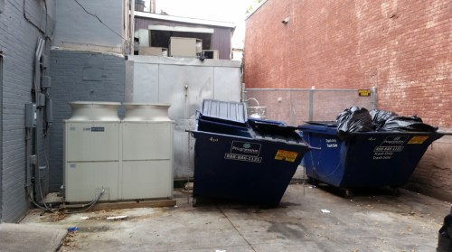 The scene recently behind Pret a Manger