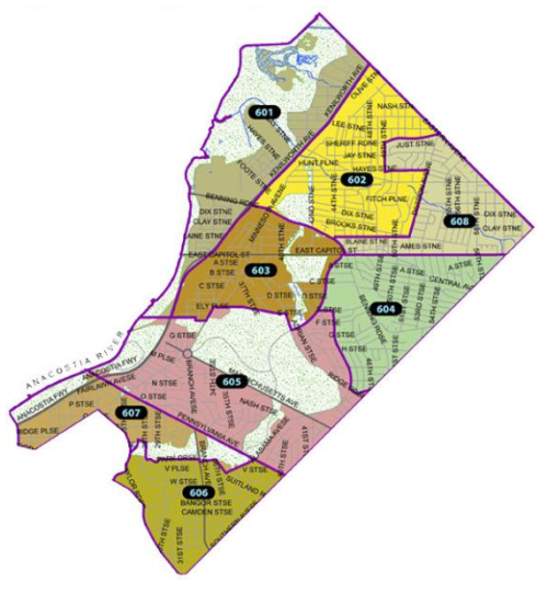 Detail of MPD's 6th District