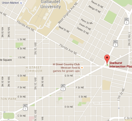 Starburst Plaza, courtesy of Google Maps