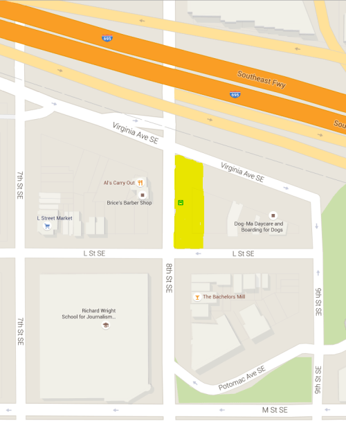 Yellow highlight locates project 