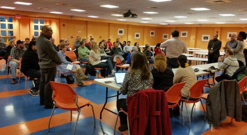 More than 40 Hill Easters turned out on Friday night to meet with city and Andromedea reps on the proposed substance abuse recovery clinic proposed for Hill East