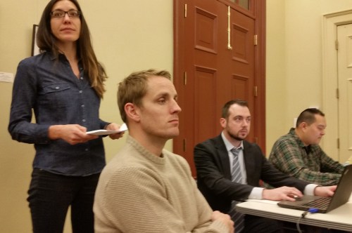 Left to right:  Robin Bettarel, Director of Developent, CAS Riegler; Kevin Riegler, Partner, CAS Riegler, Kevin Sperry, Antunovich Associates Architects; Daniel Chao, ANC6B10